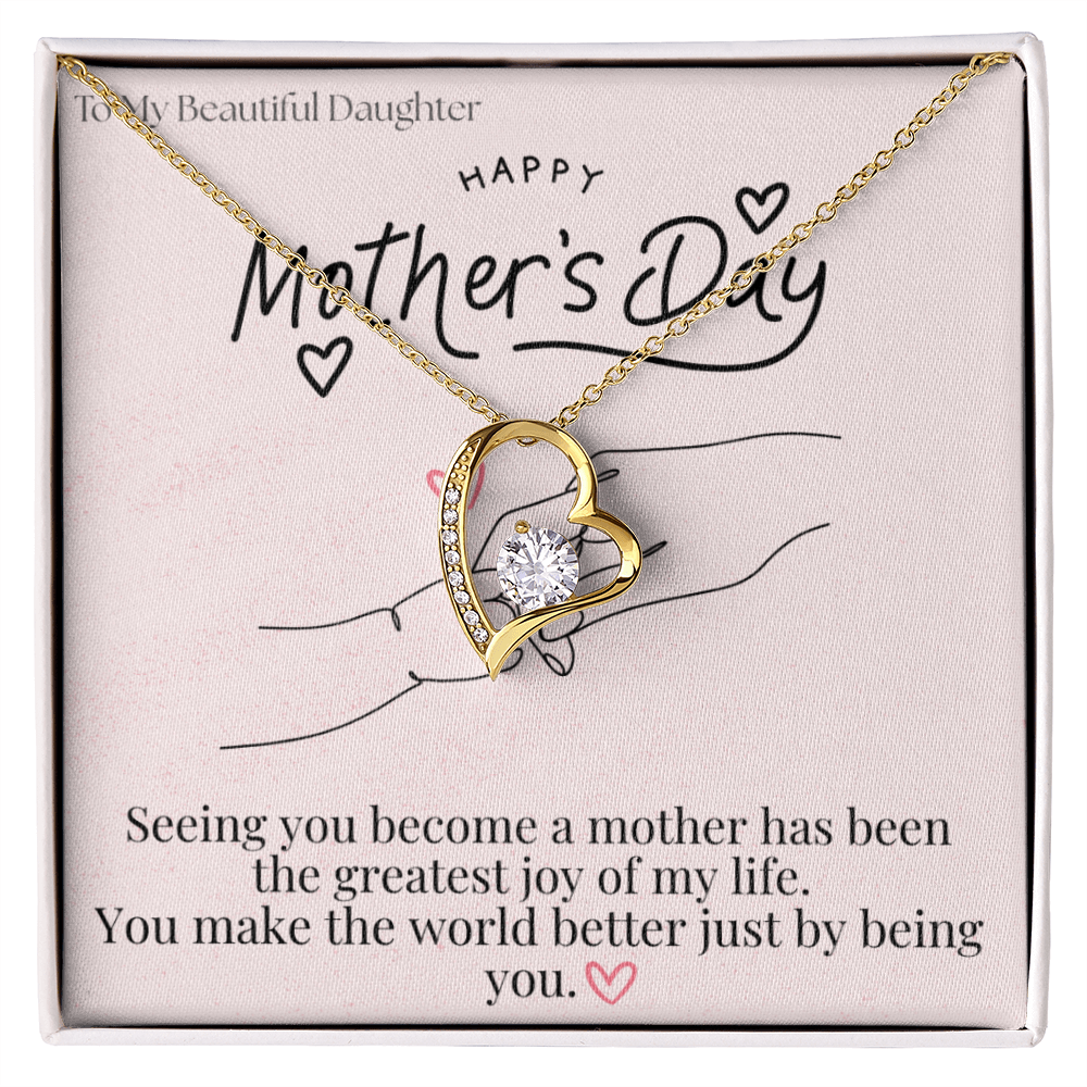 To My Beautiful Daughter / Forever Love Necklace