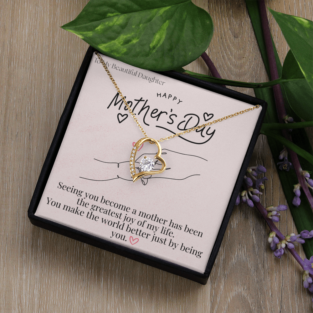 To My Beautiful Daughter / Forever Love Necklace