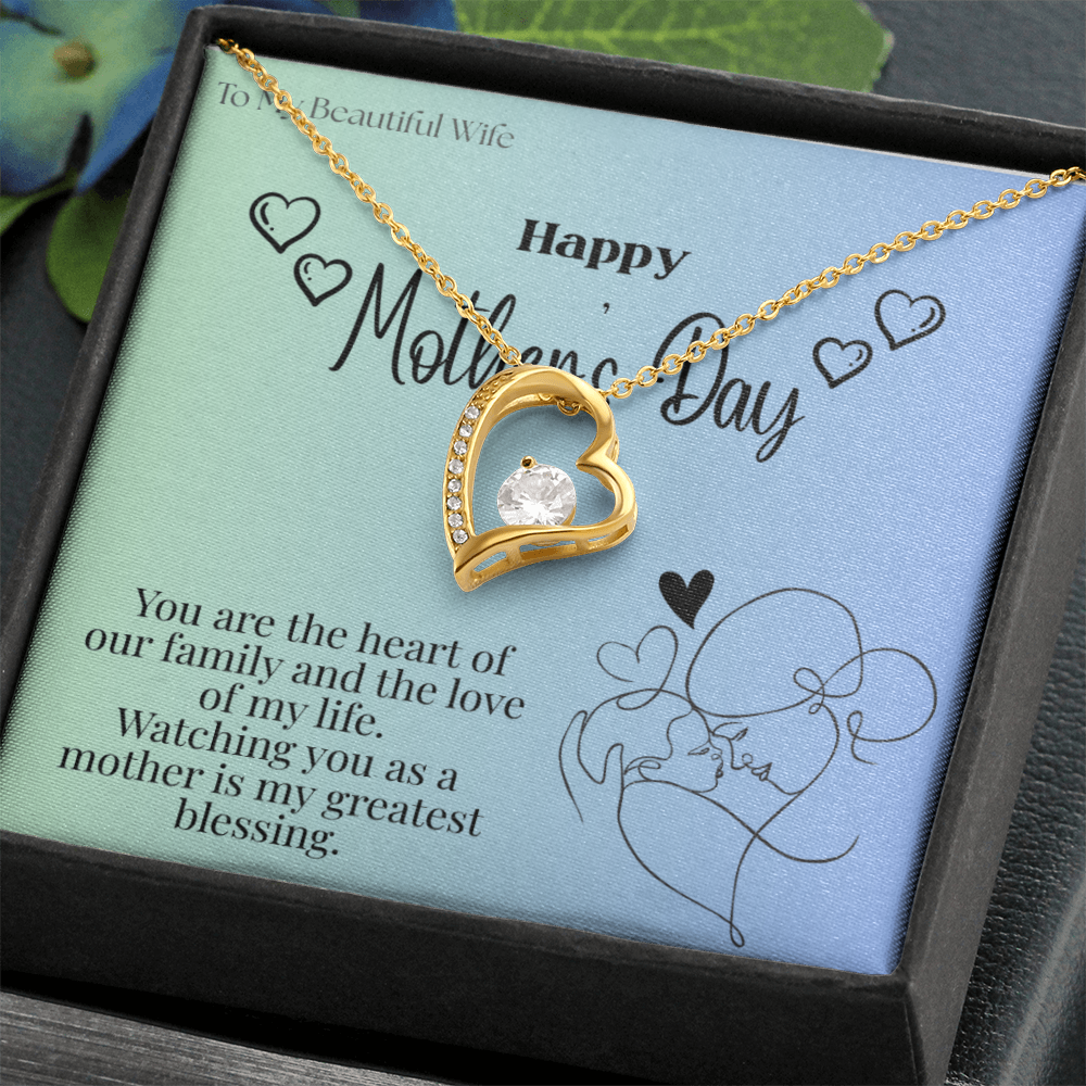 To My Beautiful Wife / Forever Love Necklace