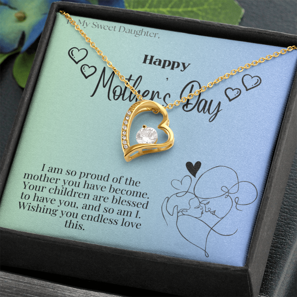 To My Sweet Daughter / Forever Love Necklace
