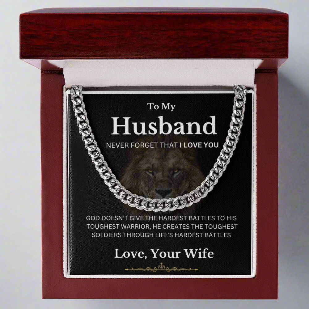 To My Husband / Cuban Link Chain