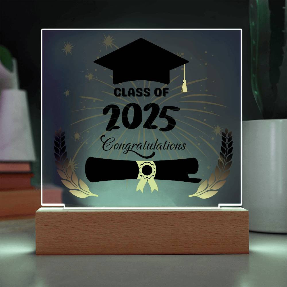 Graduation Class Of 2025 | Acrylic Square Plaque