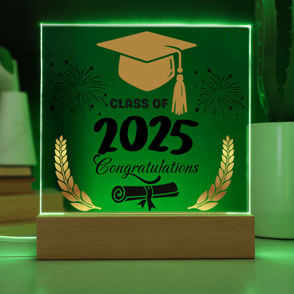Graduation Class Of 2025|Acrylic Square Plaque