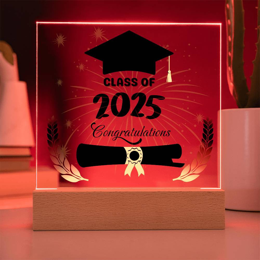 Graduation Class Of 2025 | Acrylic Square Plaque