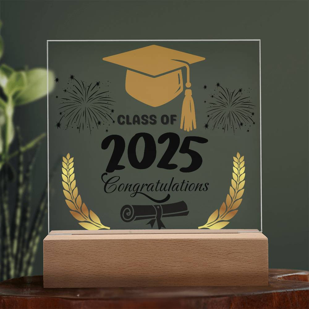 Graduation Class Of 2025|Acrylic Square Plaque