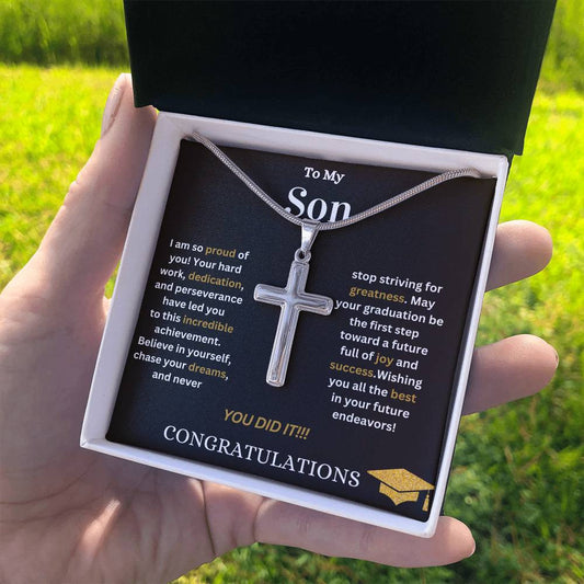 Son Graduation | Stainless Cross Necklace