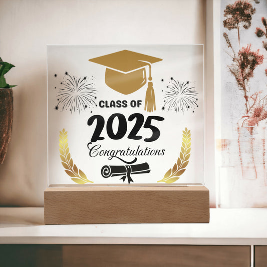 Graduation Class Of 2025|Acrylic Square Plaque