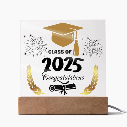 Graduation Class Of 2025|Acrylic Square Plaque