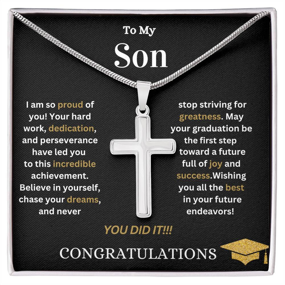 Son Graduation | Stainless Cross Necklace
