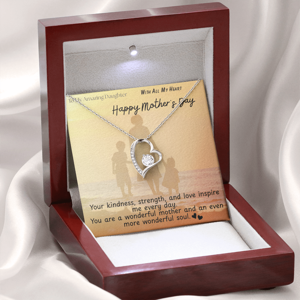 To My Amazing Daughter / Forever Love Necklace