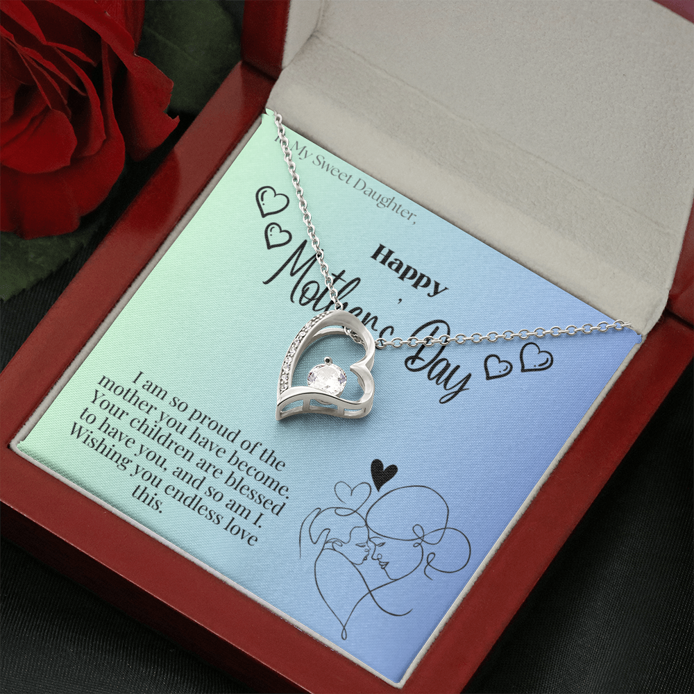 To My Sweet Daughter / Forever Love Necklace