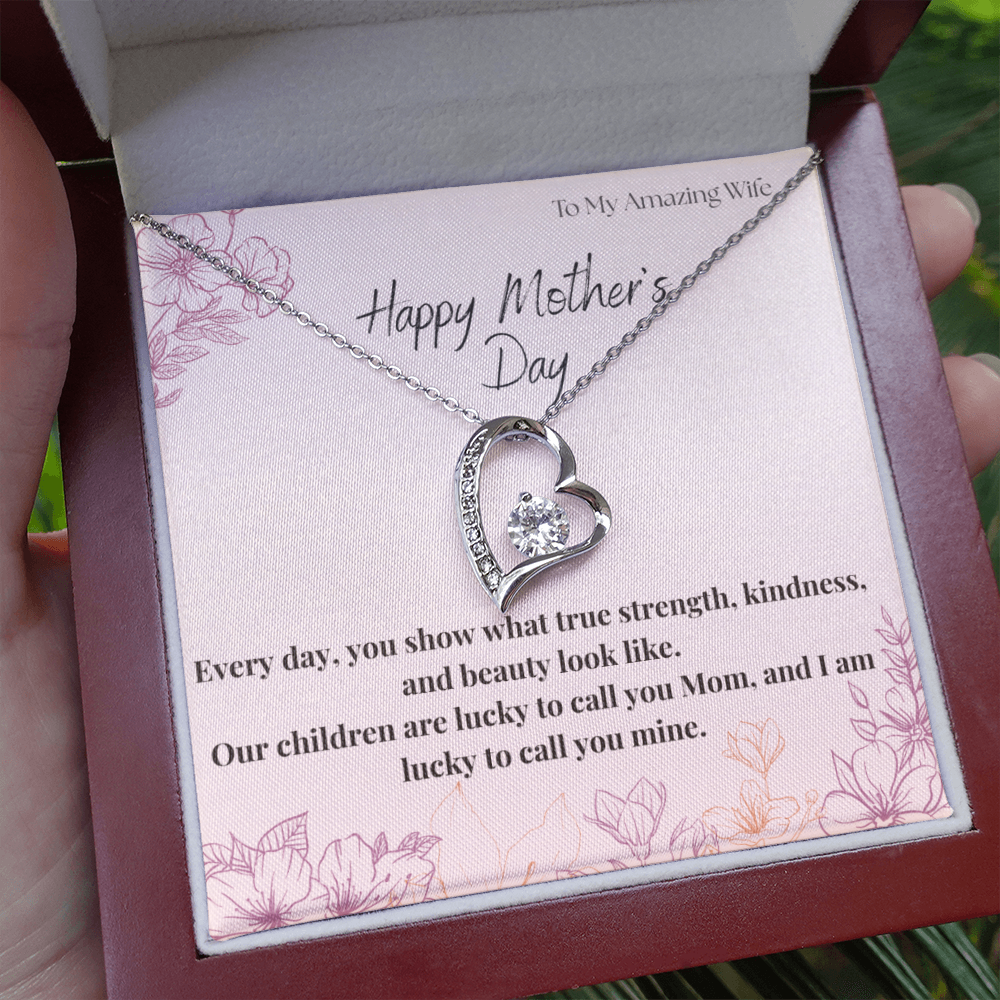 To My Amazing Wife / Forever Love Necklace