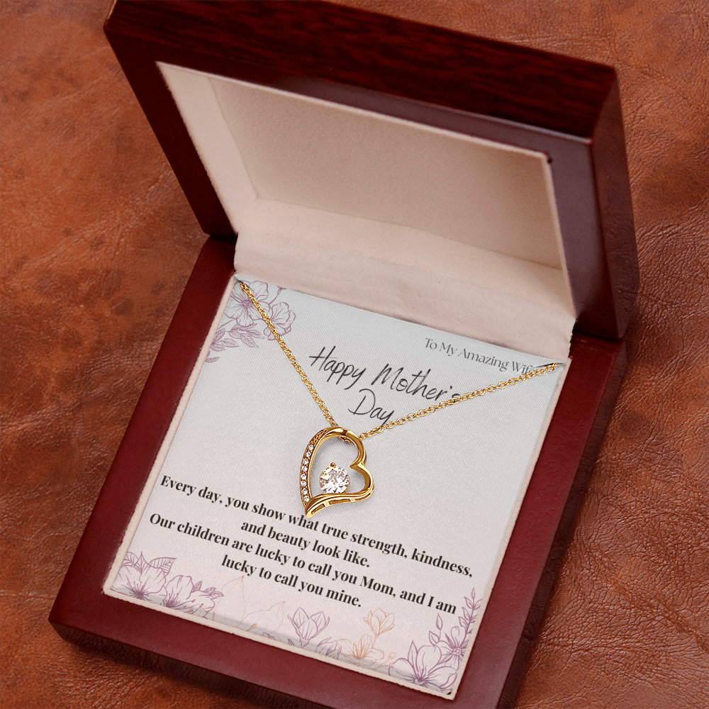 To My Amazing Wife / Forever Love Necklace
