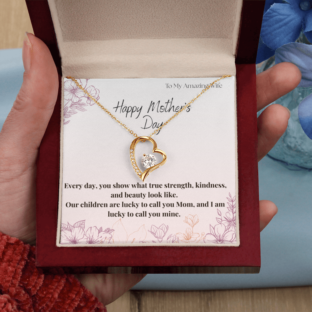To My Amazing Wife / Forever Love Necklace