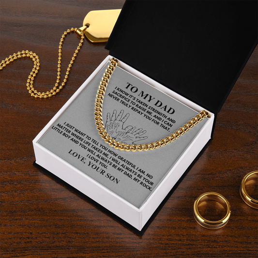 To My Dad / Cuban Link Chain