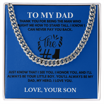 To My Dad / Cuban Link Chain