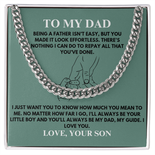 To My Dad / Cuban Link Chain