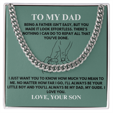 To My Dad / Cuban Link Chain