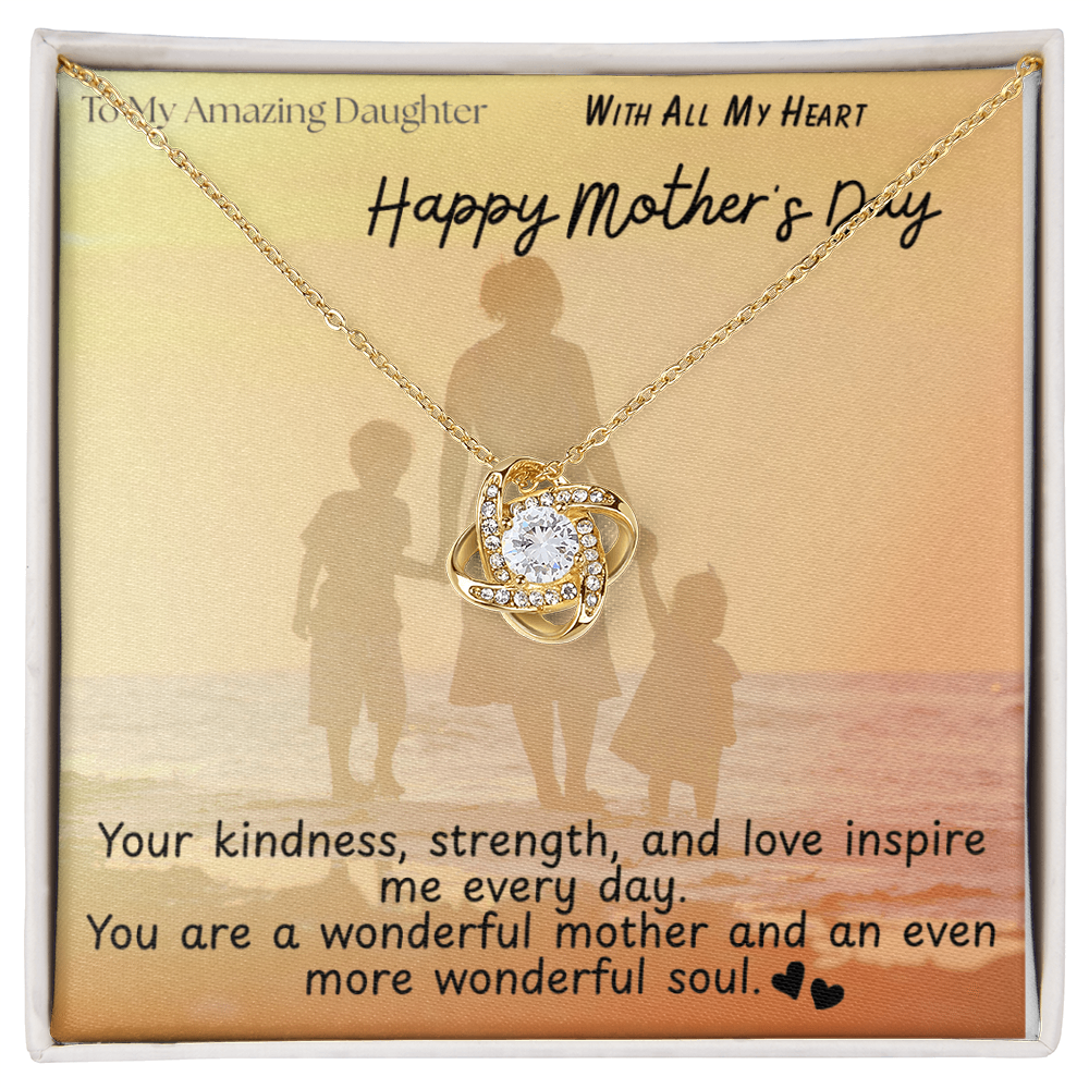 To My Amazing Daughter / Love Knot Necklace