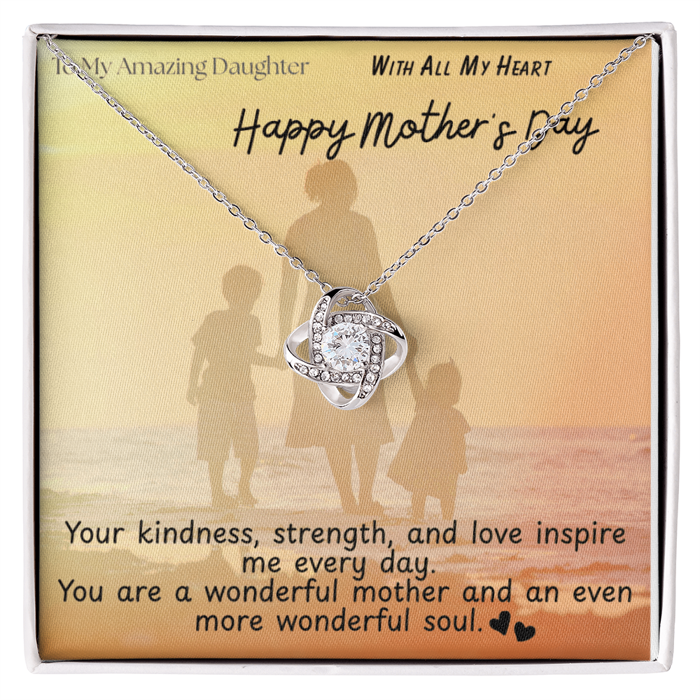 To My Amazing Daughter / Love Knot Necklace