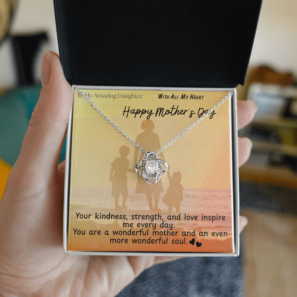 To My Amazing Daughter / Love Knot Necklace