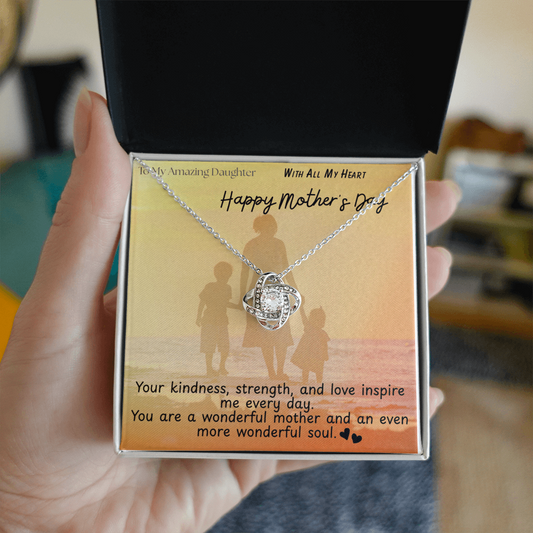 To My Amazing Daughter / Love Knot Necklace