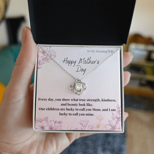 To My Amazing Wife / Love Knot Necklace