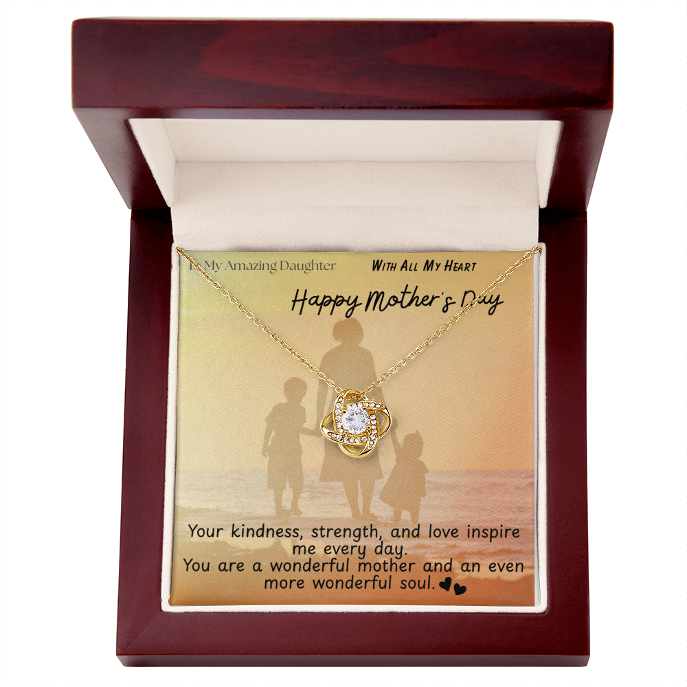 To My Amazing Daughter / Love Knot Necklace