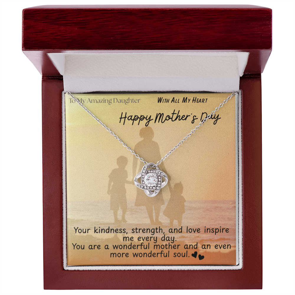 To My Amazing Daughter / Love Knot Necklace
