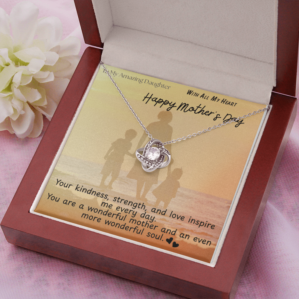 To My Amazing Daughter / Love Knot Necklace