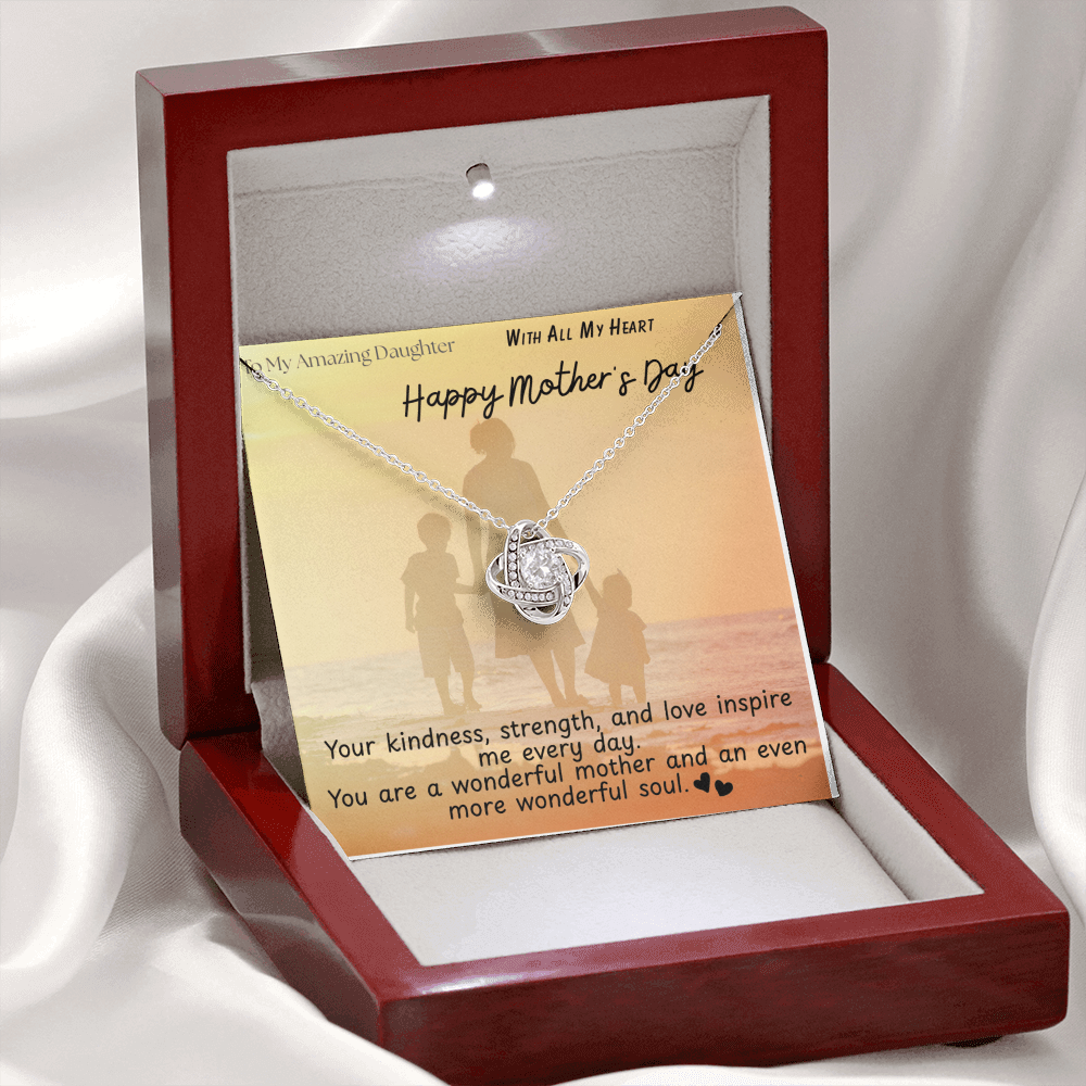 To My Amazing Daughter / Love Knot Necklace