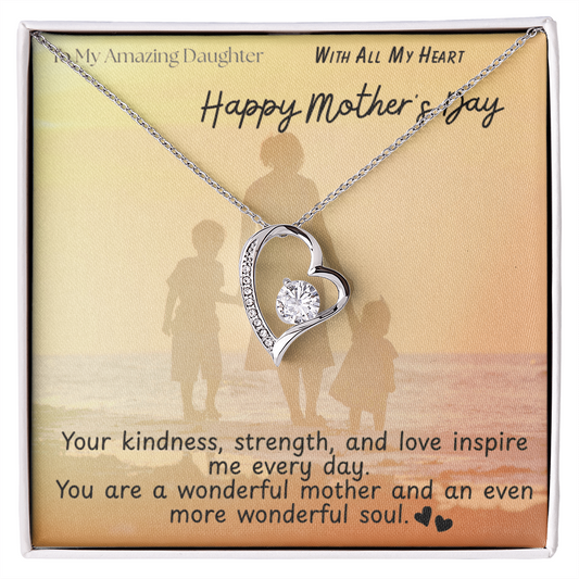 To My Amazing Daughter / Forever Love Necklace
