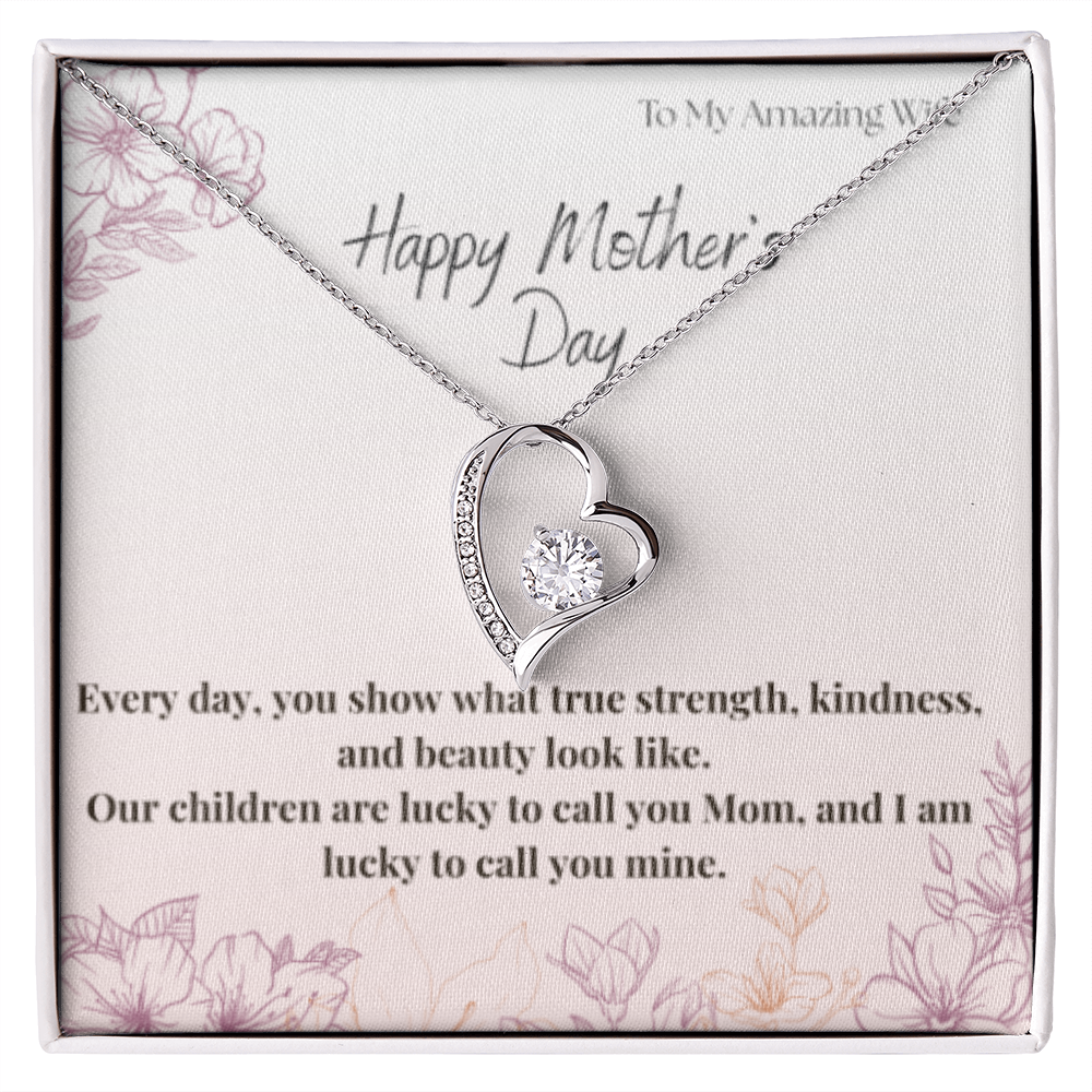To My Amazing Wife / Forever Love Necklace