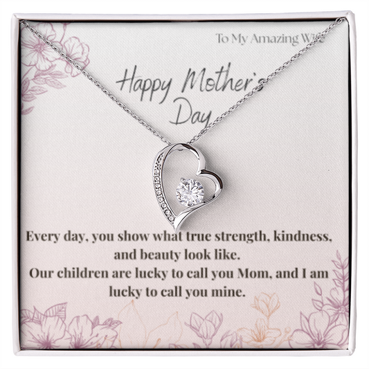 To My Amazing Wife / Forever Love Necklace