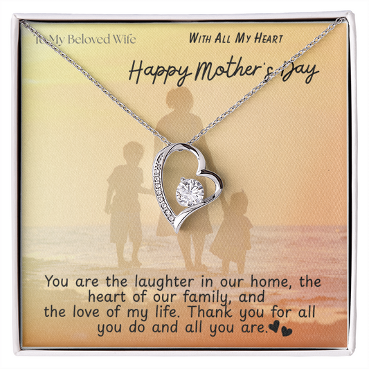 To My Beloved Wife / Forever Love Necklace