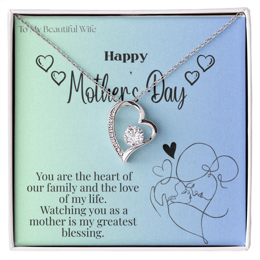 To My Beautiful Wife / Forever Love Necklace