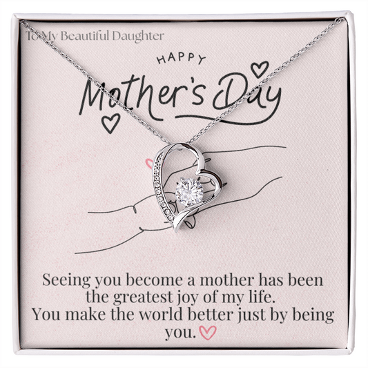 To My Beautiful Daughter / Forever Love Necklace