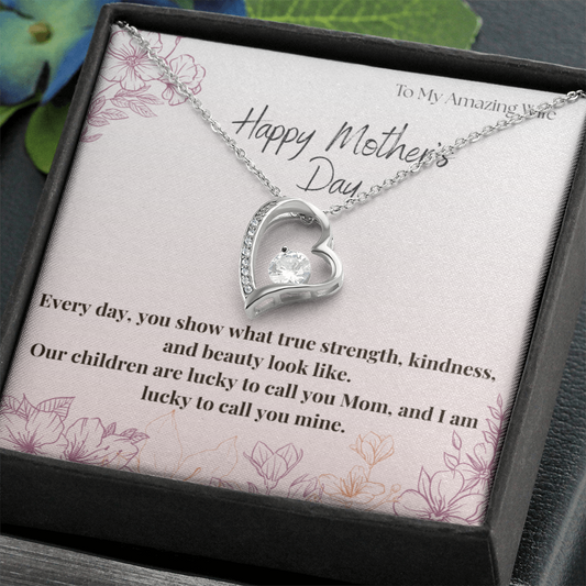 To My Amazing Wife / Forever Love Necklace