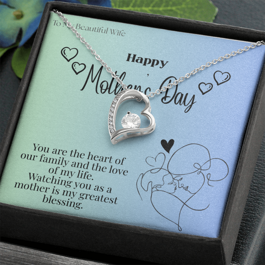To My Beautiful Wife / Forever Love Necklace