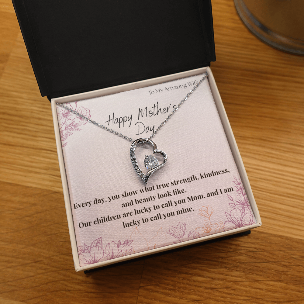 To My Amazing Wife / Forever Love Necklace