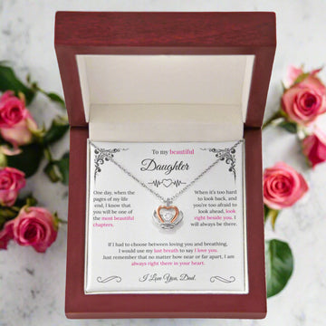 To My Beautiful Daughter / Crown Pendant Necklace