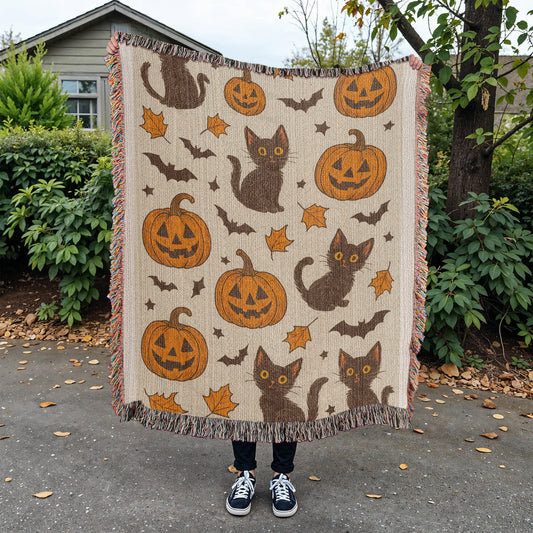 Halloween Woven Blanket