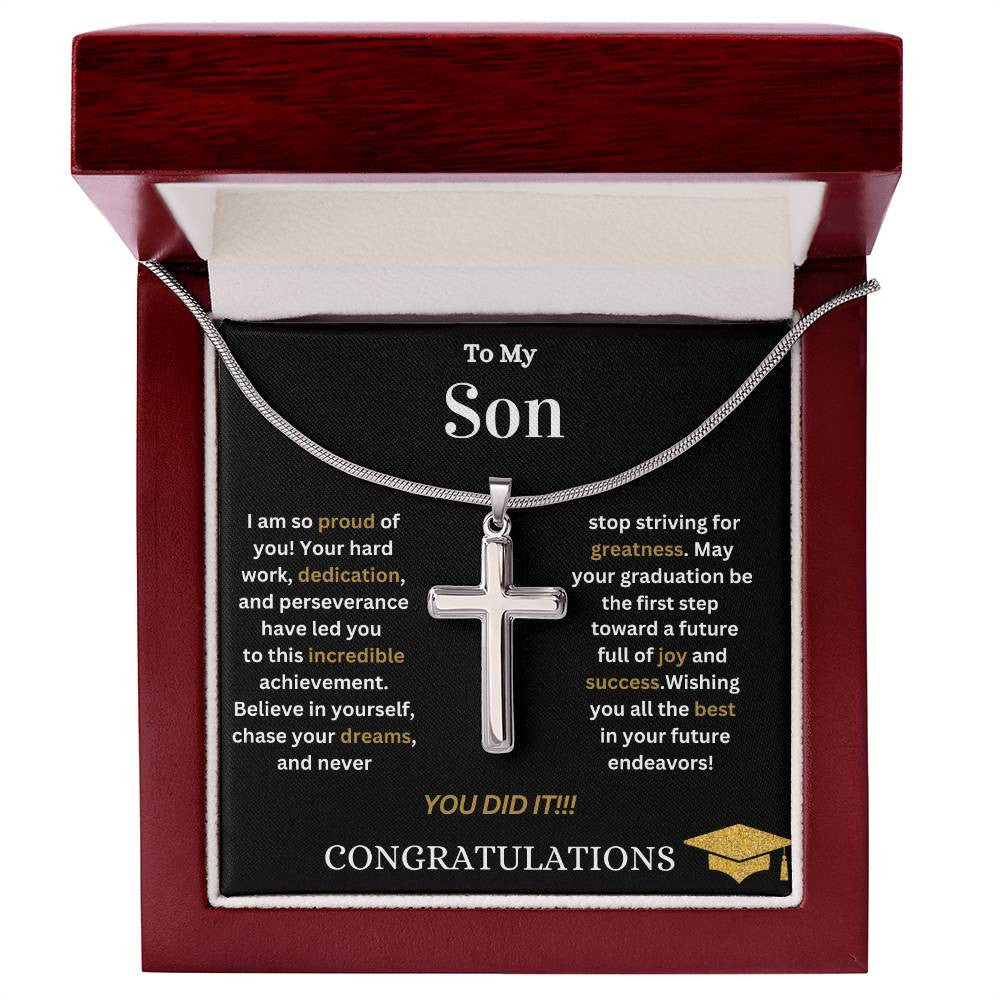 Son Graduation | Stainless Cross Necklace